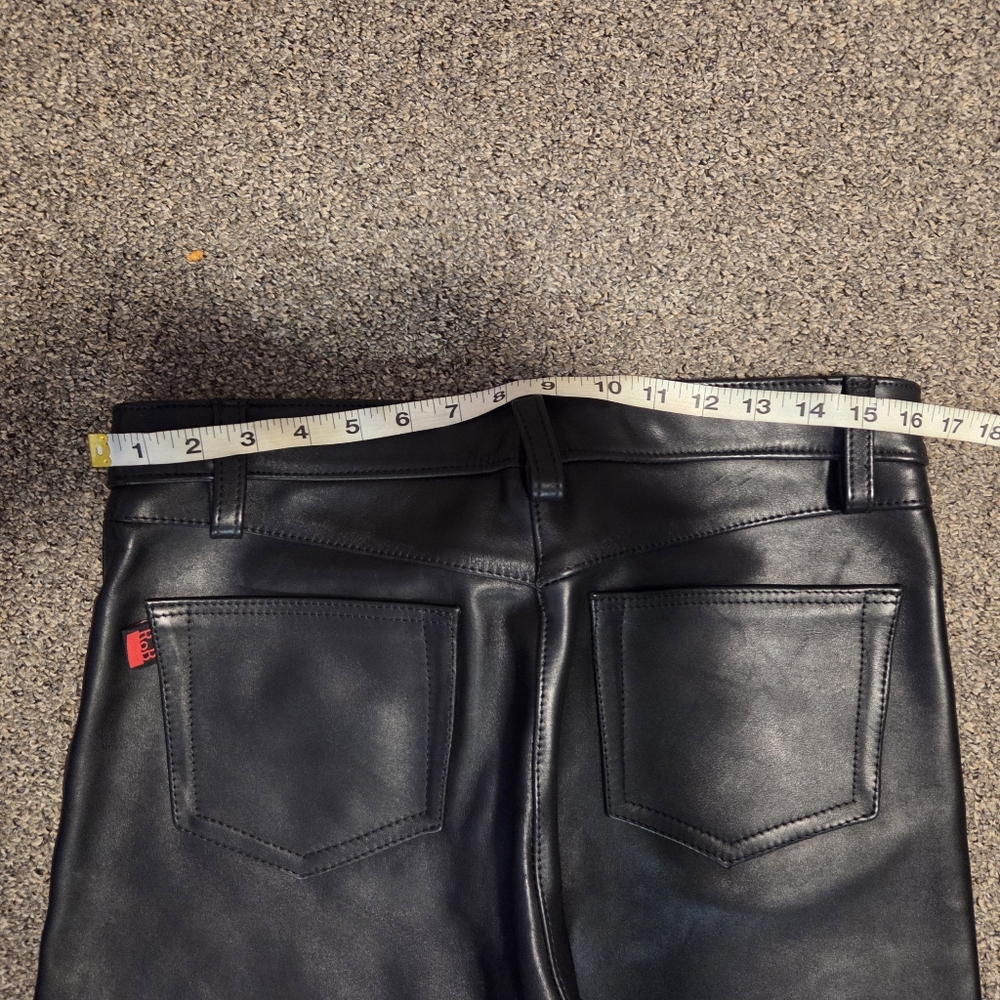 Discounted !Rob Amsterdam  "DUSCOUNTED" Men's Black Leather Pants - Picture 15 of 16
